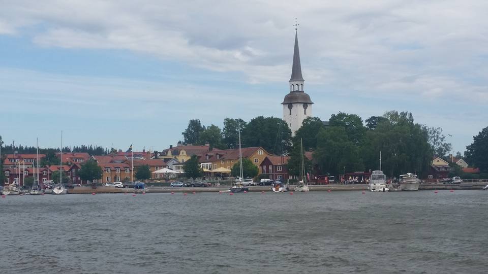 Stadsvy och Mariefreds kyrka Foto Bo Adriansson