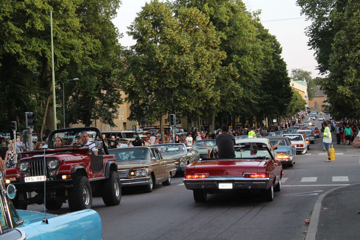 Cruising ströget i Falköping – Bilutställning