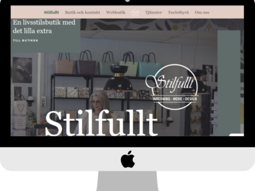 Stilfullt.nu Hemsida för butik Stilfullt i Falköping med inredning och designprodukter