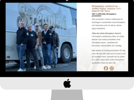 Streaplers webbutik Webbshop för Streaplers med merchandise och kläder för fans