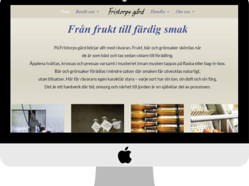 Fristorps Gård Fristorps gård visar processen från frukt, bär och grönsaker till färdig must och förädlade produkter.