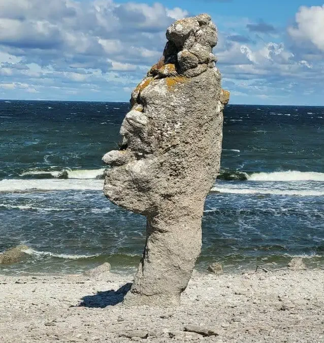Langhammarsgubben på Fårö – en välkänd rauk på Gotland